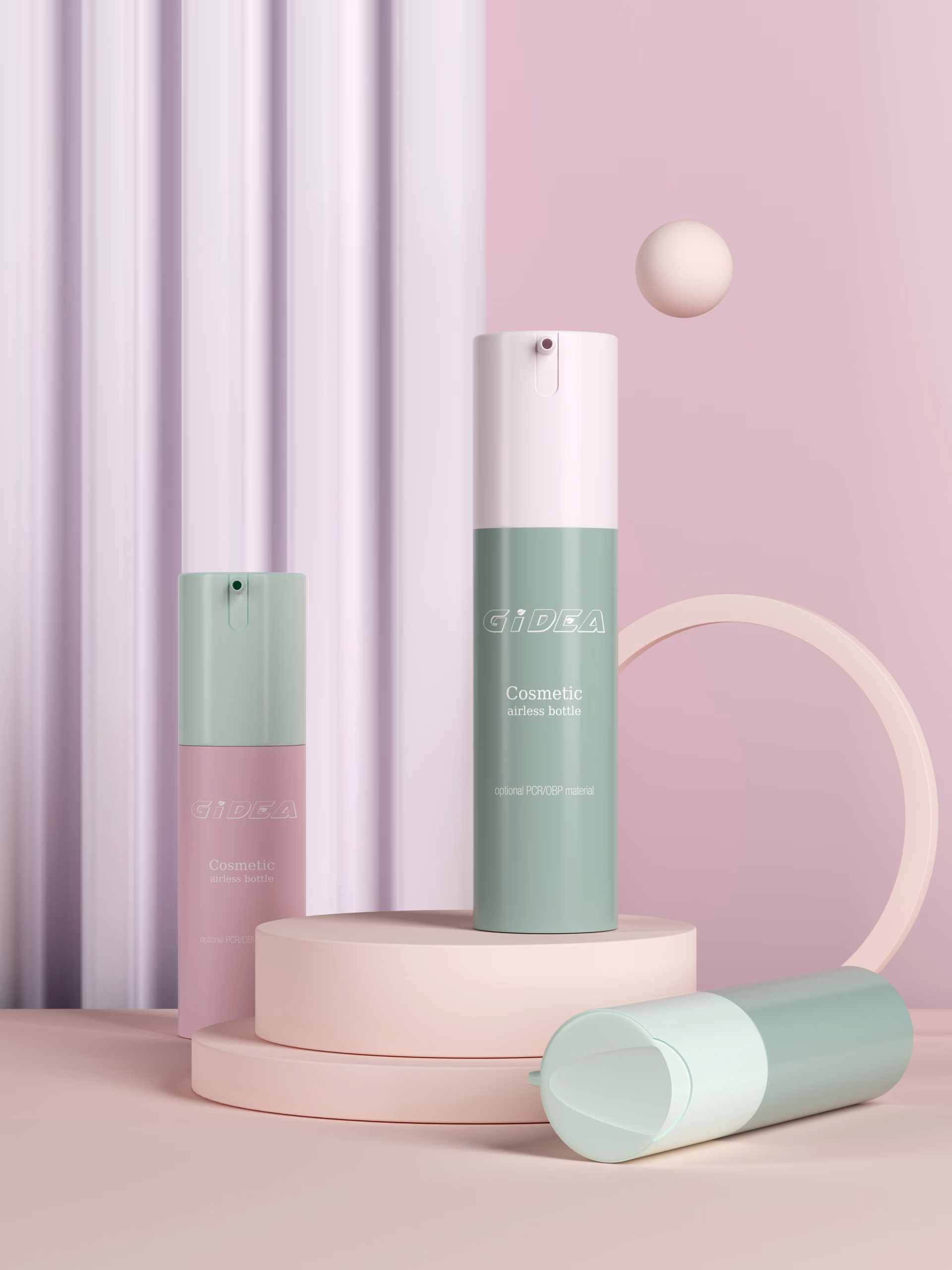 New airless pump bottle collection