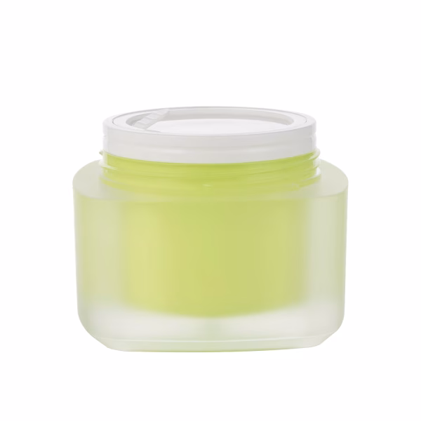 Square Shape PMMA Jar with Refillable Inner G1357-3