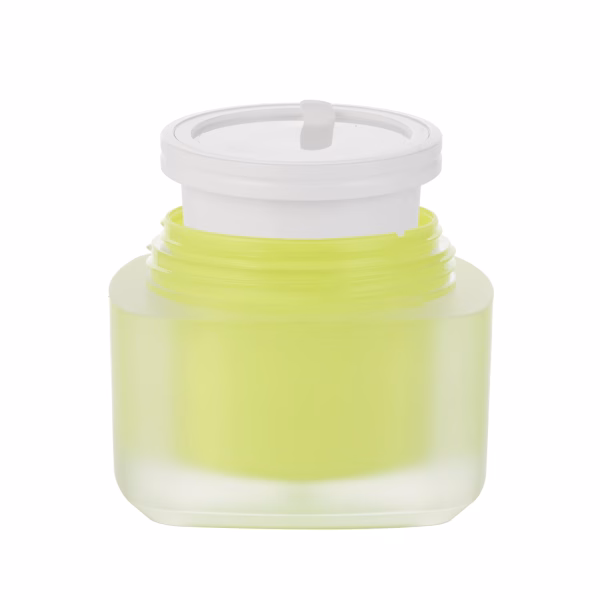Square Shape PMMA Jar with Refillable Inner G1357-7