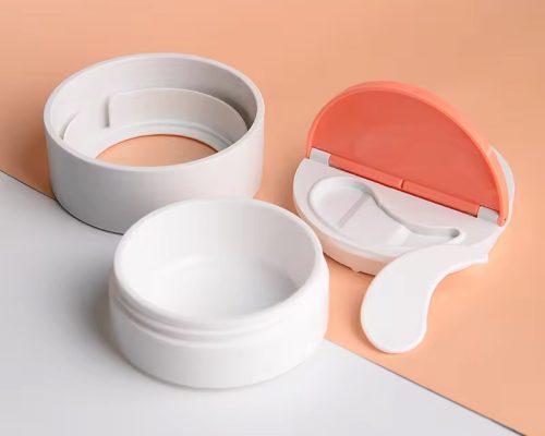 cream jar with spatula