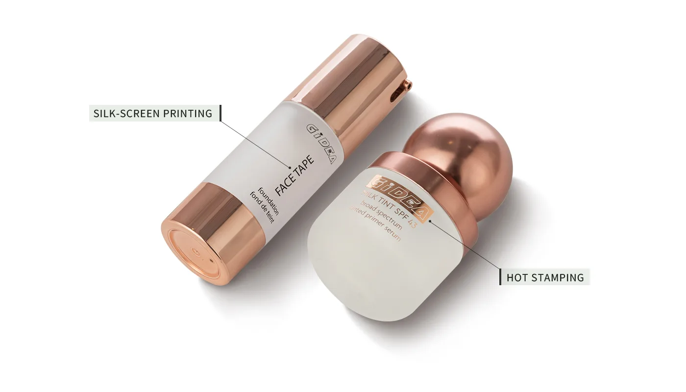 airless pump and foundation bottles