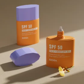 PCR sunscreen tottle containers-Gidea Pac