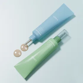 small sunscreen tube with metal applicator, UV protection cosmetic packaging by Gidea Pac