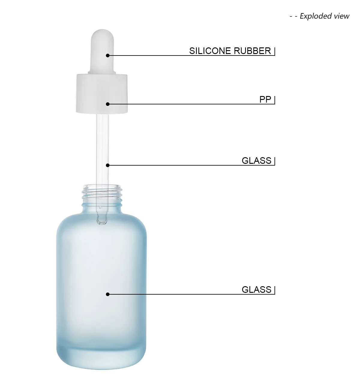 Clear Eye Glass Dropper Bottle G2369 Specification