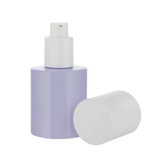 Cylinder Glass Treatment Pump Bottle with Sleek Surface G2508