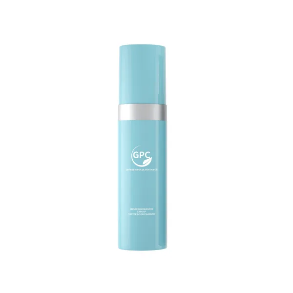 Custom Cosmetic Packaging Blue PP Airless Pump Bottle