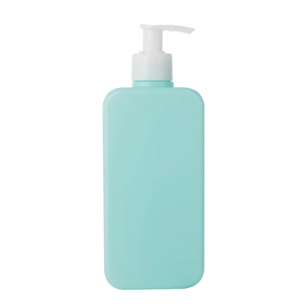 Light Blue Square HDPE Lotion Bottle