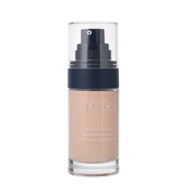 Elegant Glass Foundation Bottle With Precision Pump