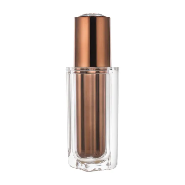 PMMA Plastic Cosmetic Bottle Transparent