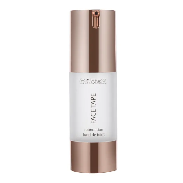 Elegant Frosted AS Airless Bottle With Rose Gold Cap