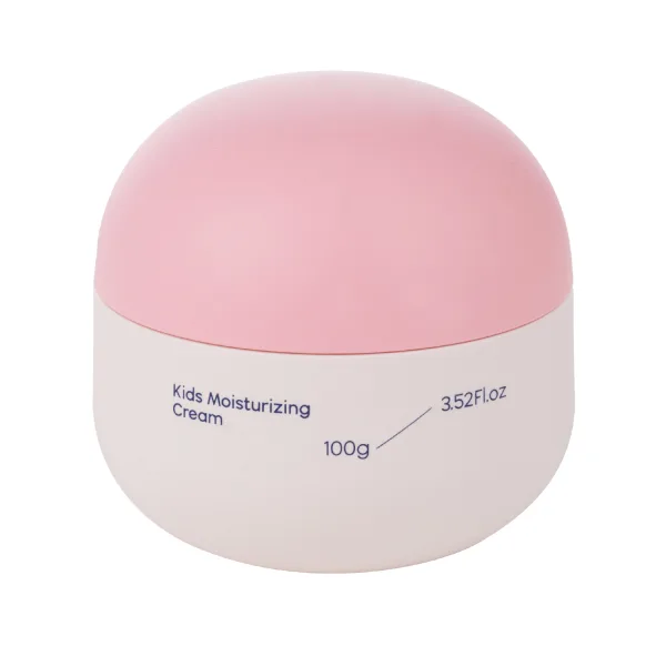 Stylish Round Cream Jar with Bright Colored Lid