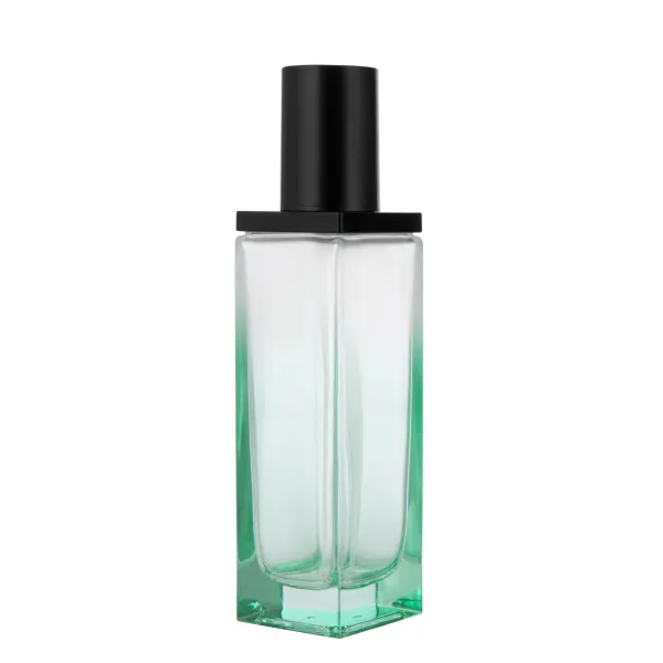 Square Glass Bottle with Pump Dispenser G2504