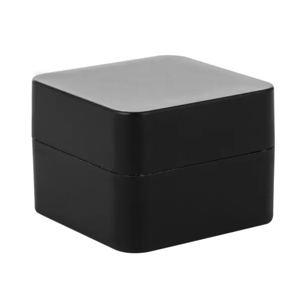 Black Square Plastic (PP) Cosmetic Jar With Lid