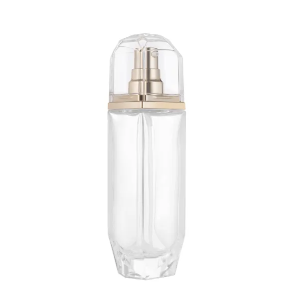 Unique Shape Glass Treatment Pump Bottle